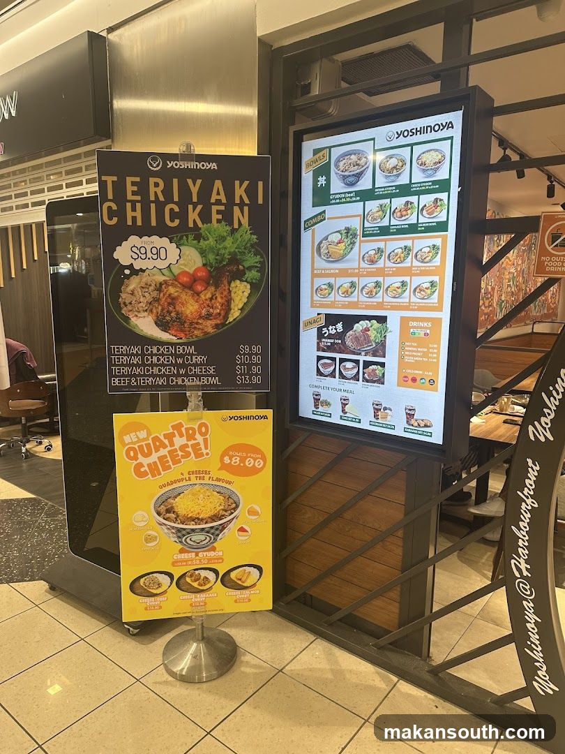 Yoshinoya Menu Displays
