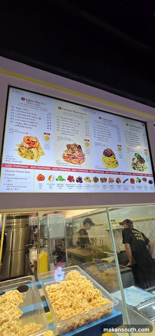 Pasta Menu
