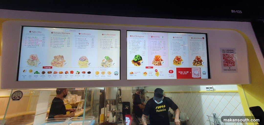 Pasta Menu
