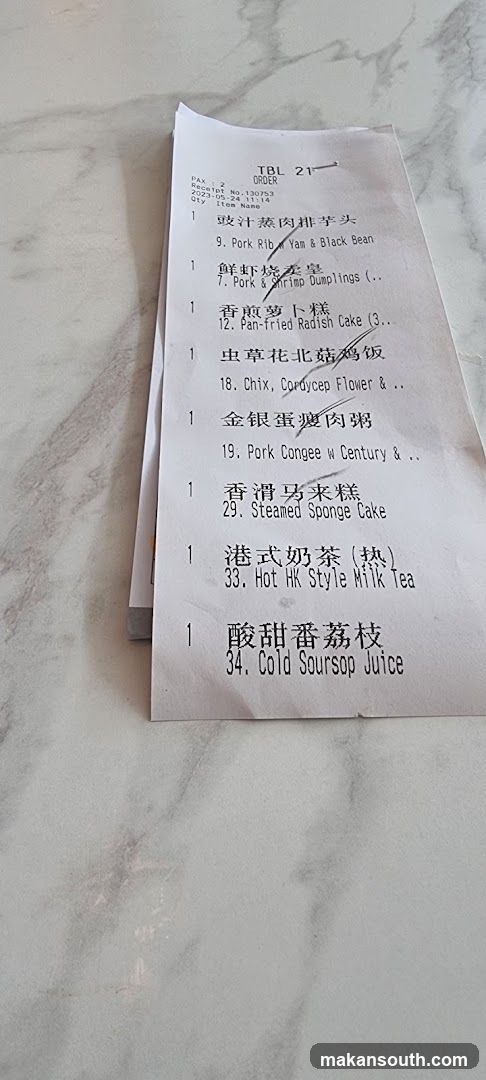 Tim Ho Wan Menu