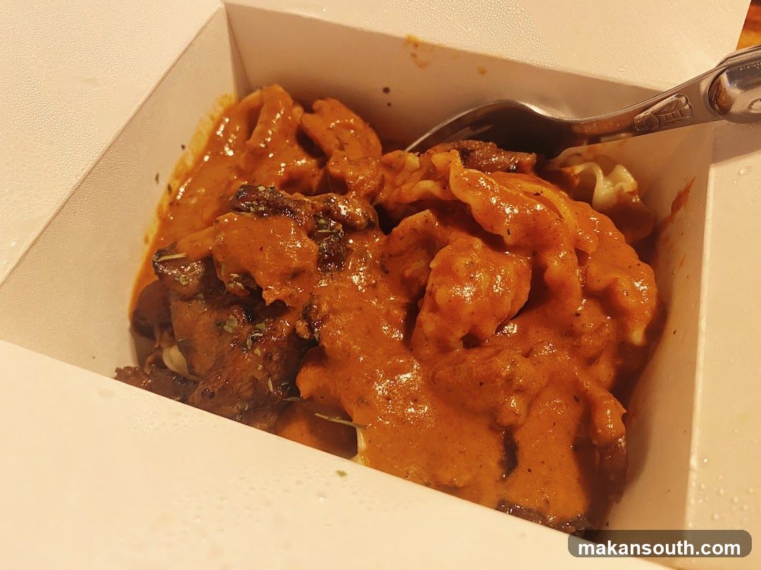 Food in a Takeout Box