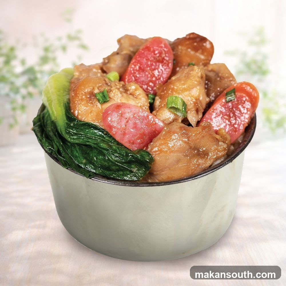 Claypot Rice with Sausage and Chicken