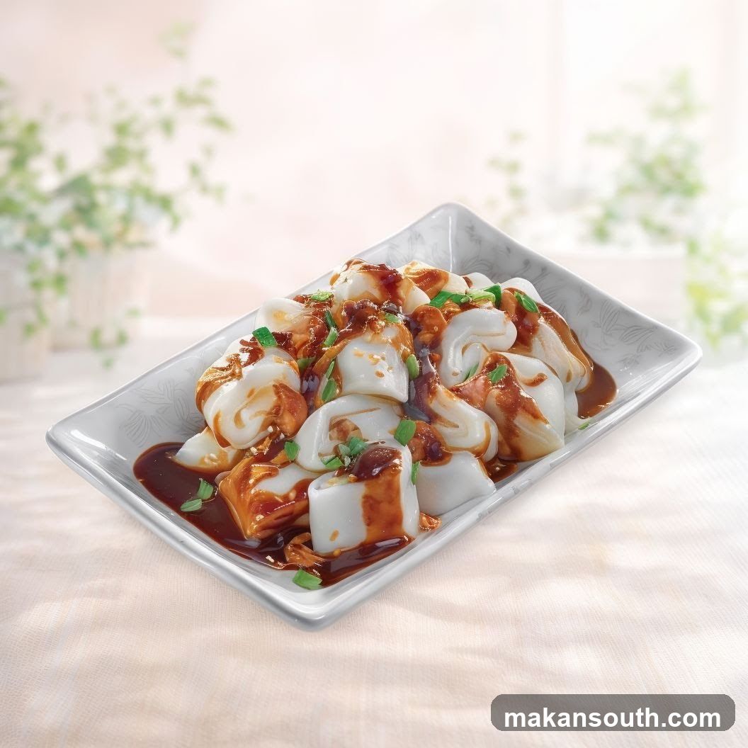 Steamed Rice Rolls with Sauce