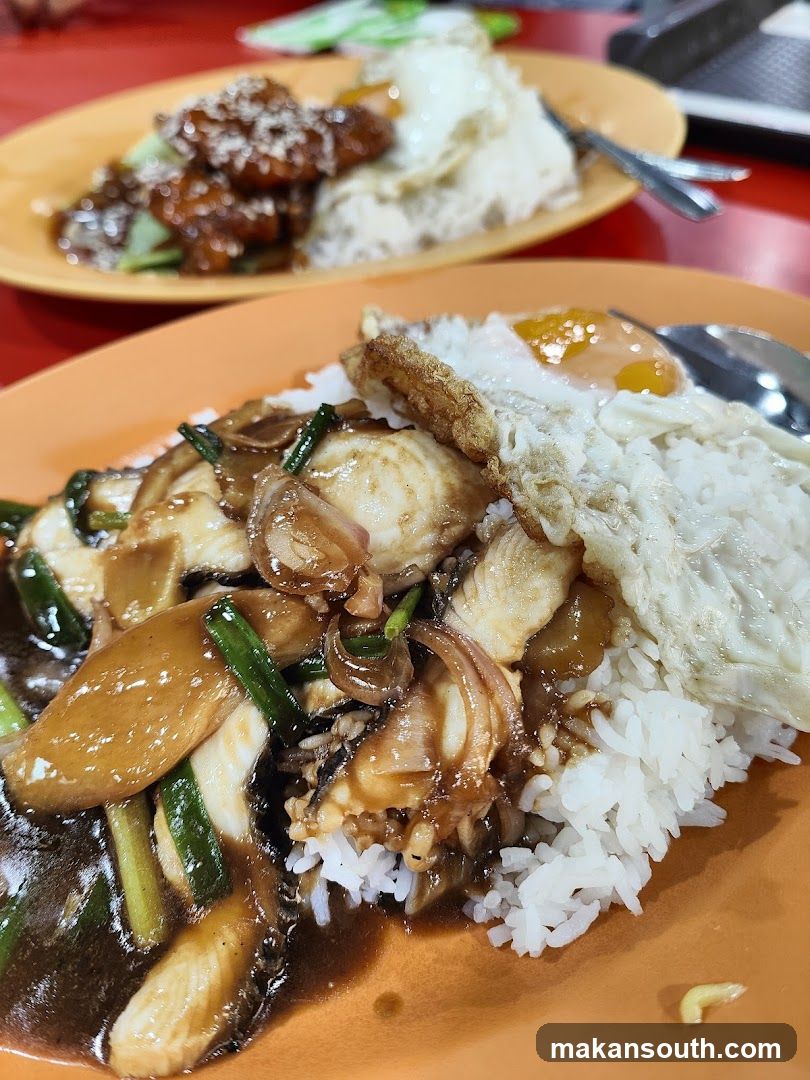 Two plates of rice dishes
