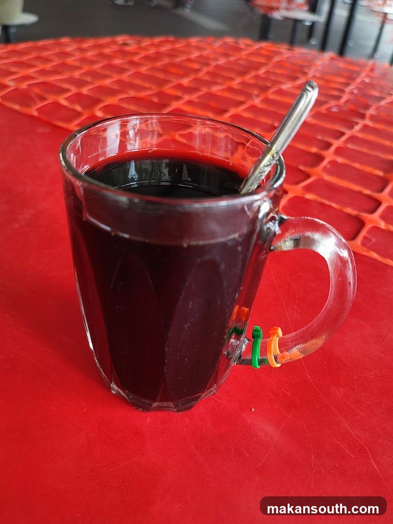 Coffee in a glass mug