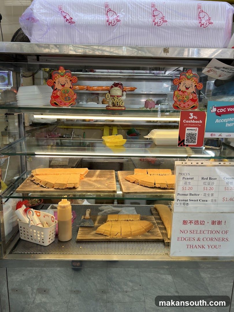 Food display with prices