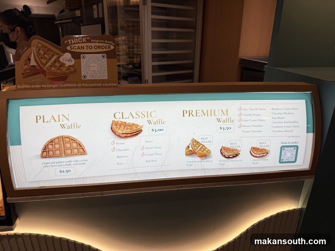 Waffle Menu
