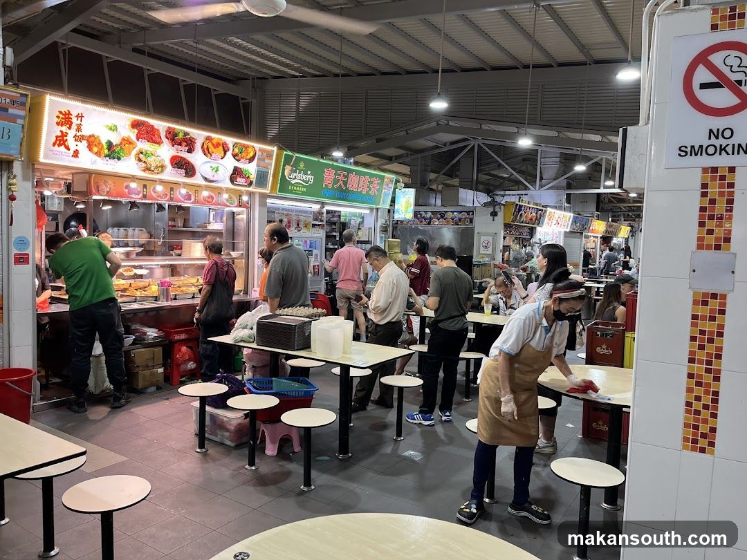 Busy Food Stall Area