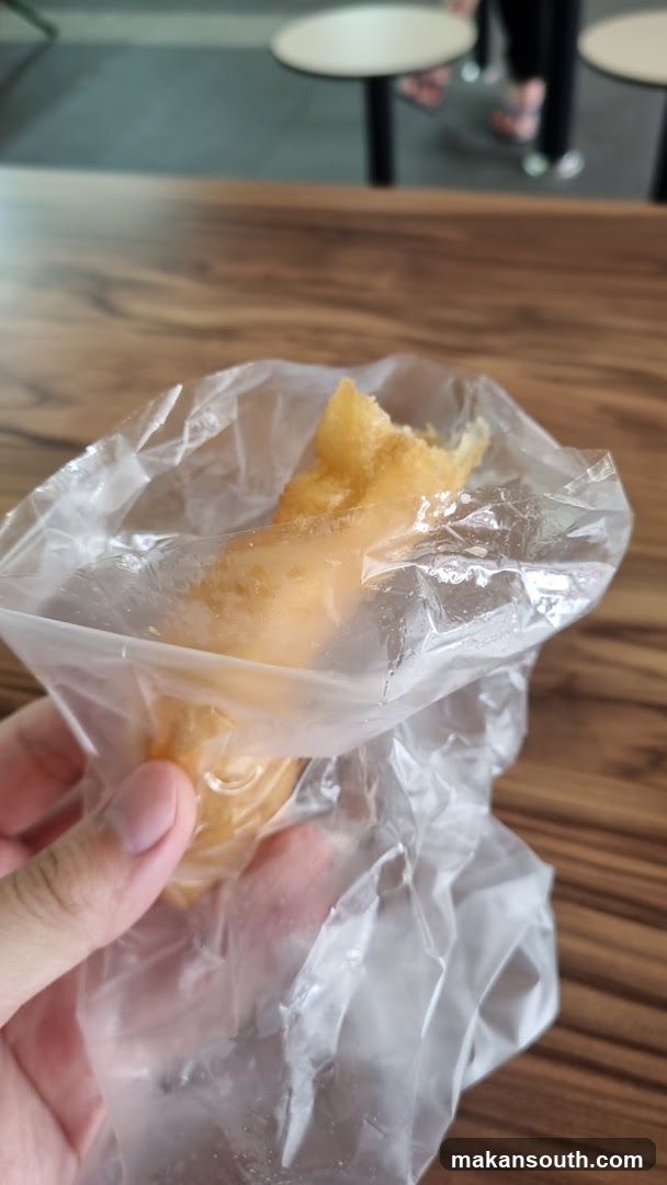 Fried Food Item in Plastic Bag