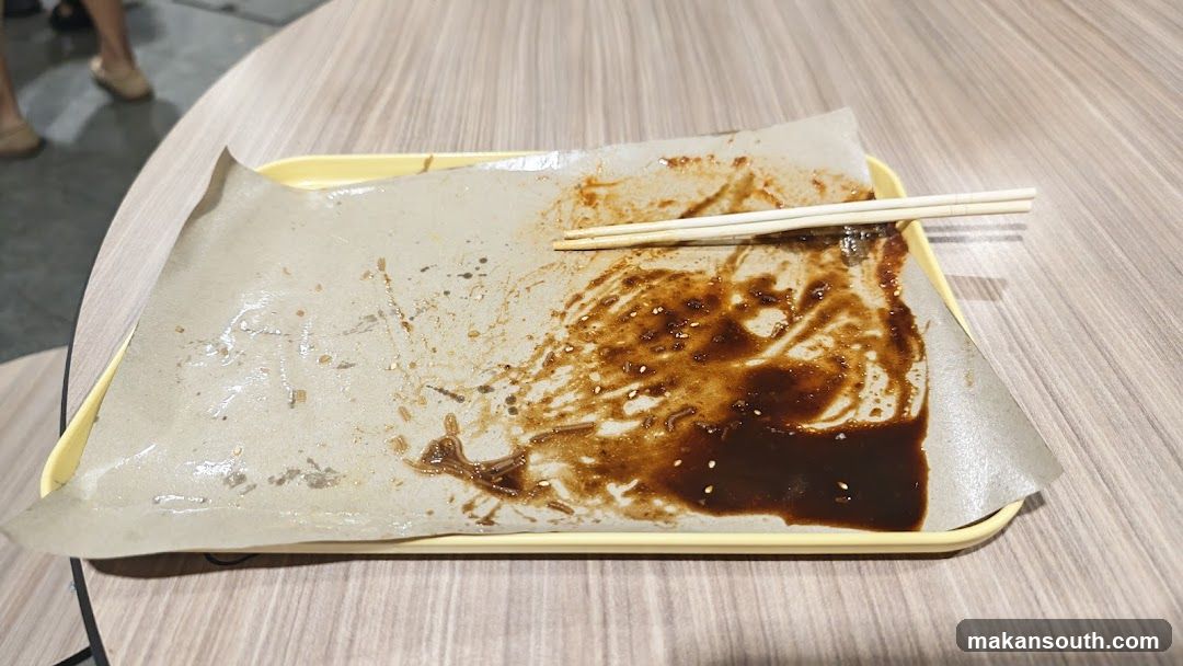 Used Tray with Chopsticks