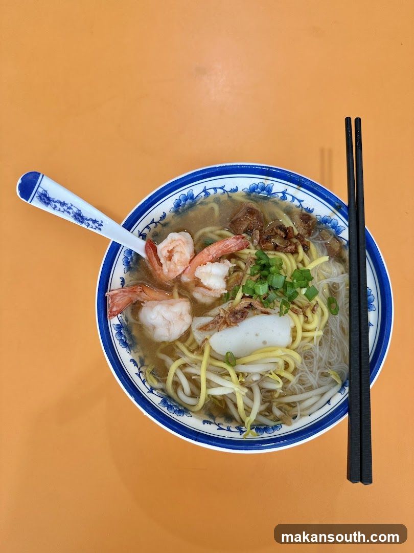 Bowl of Noodles with Shrimp