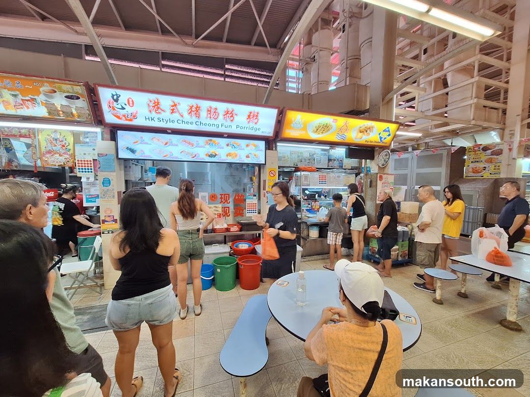 Food Stall with Customers