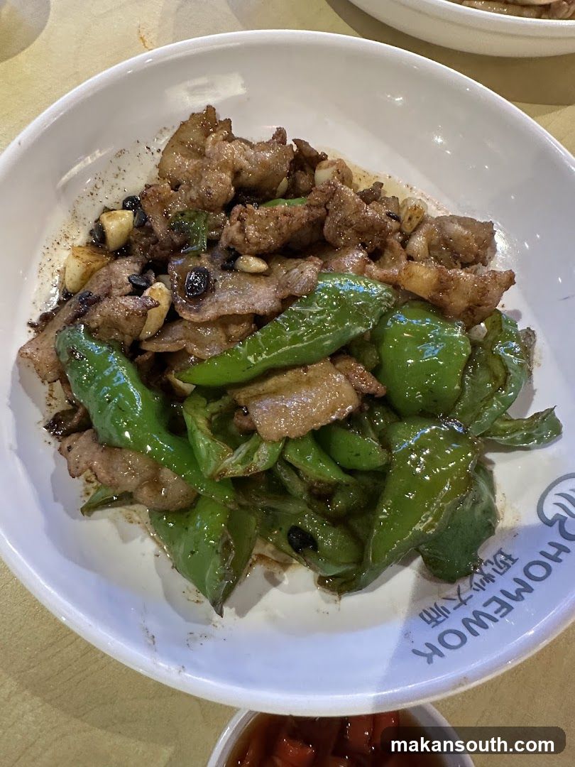 Stir-fried Pork with Green Peppers