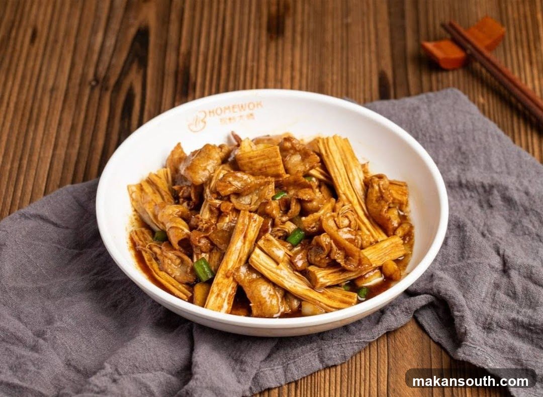 Braised Pork Belly with Dried Tofu Skin