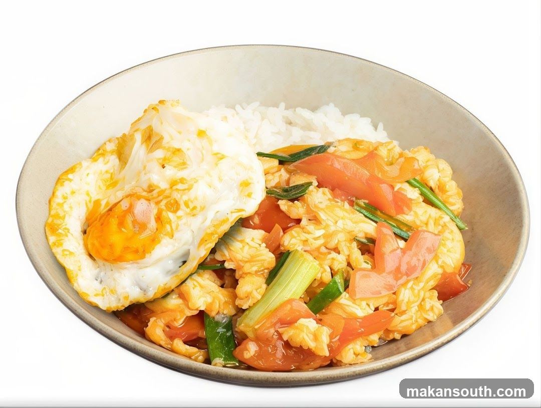 Scrambled Egg and Tomato Rice