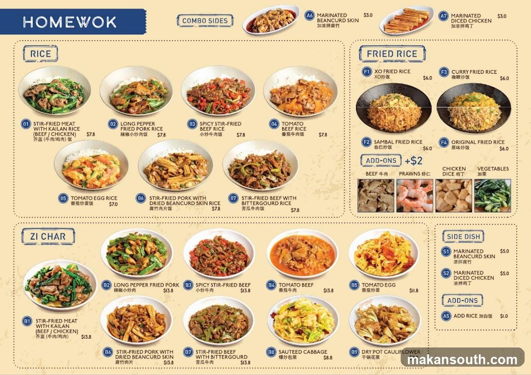 HOMEWOK Menu