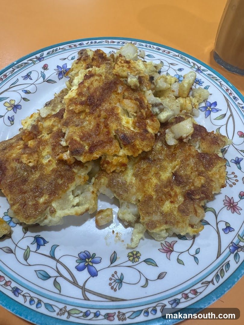 Fried Omelette with Turnip Cake
