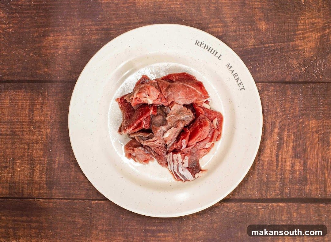 Raw Meat on a Plate