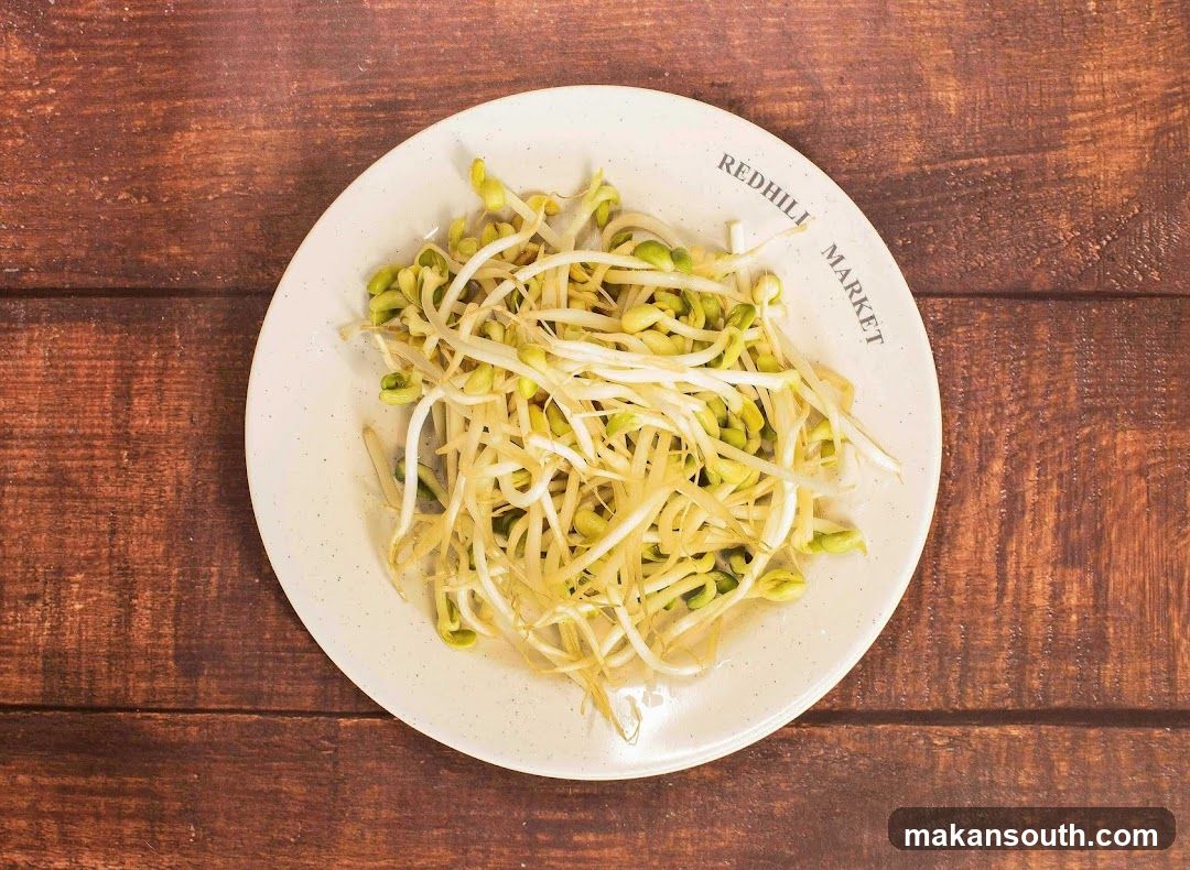 Bean Sprouts on a Plate
