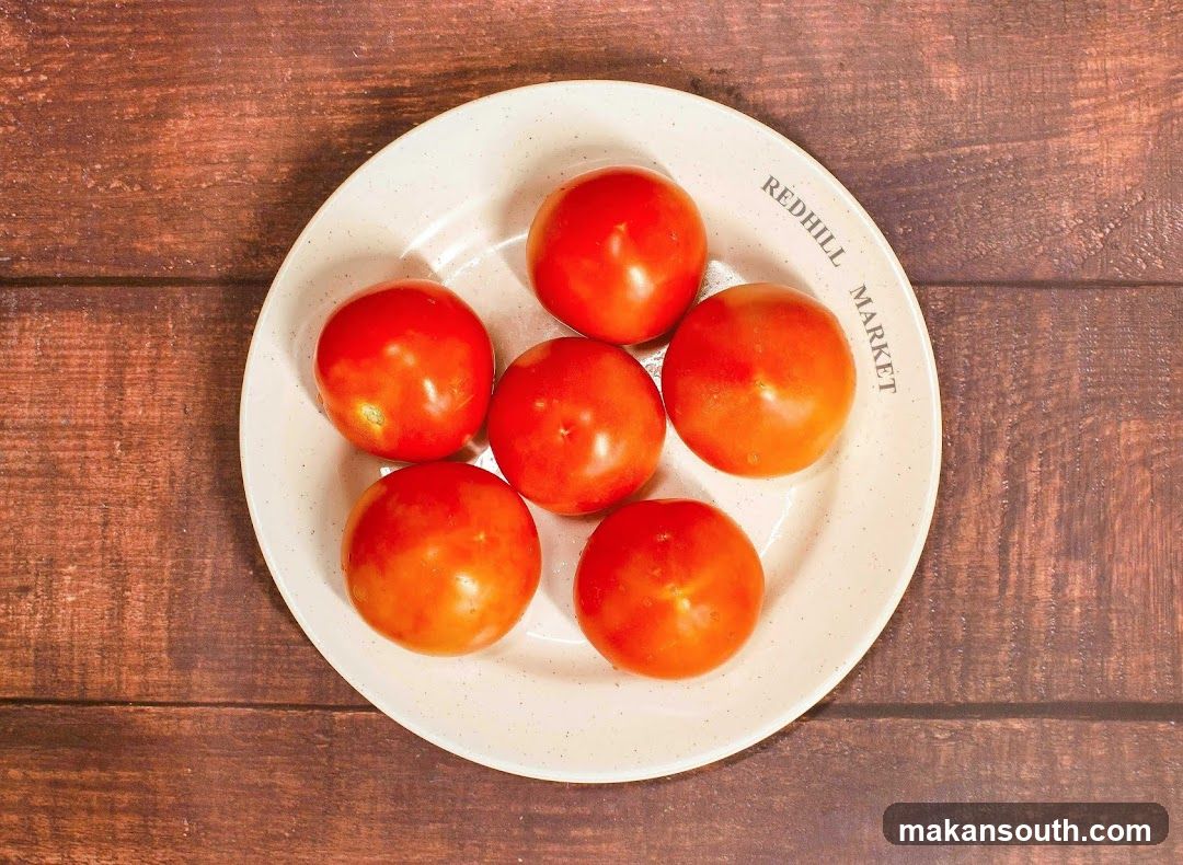 Tomatoes on a plate