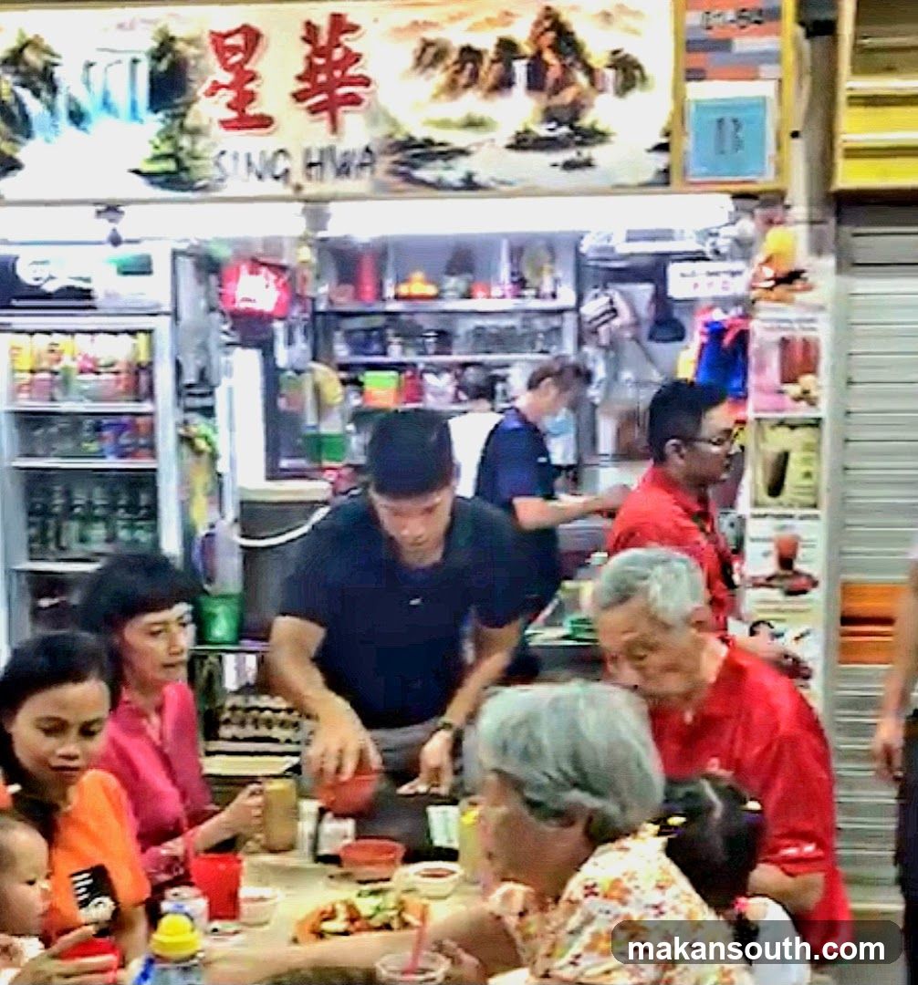 People eating at a restaurant