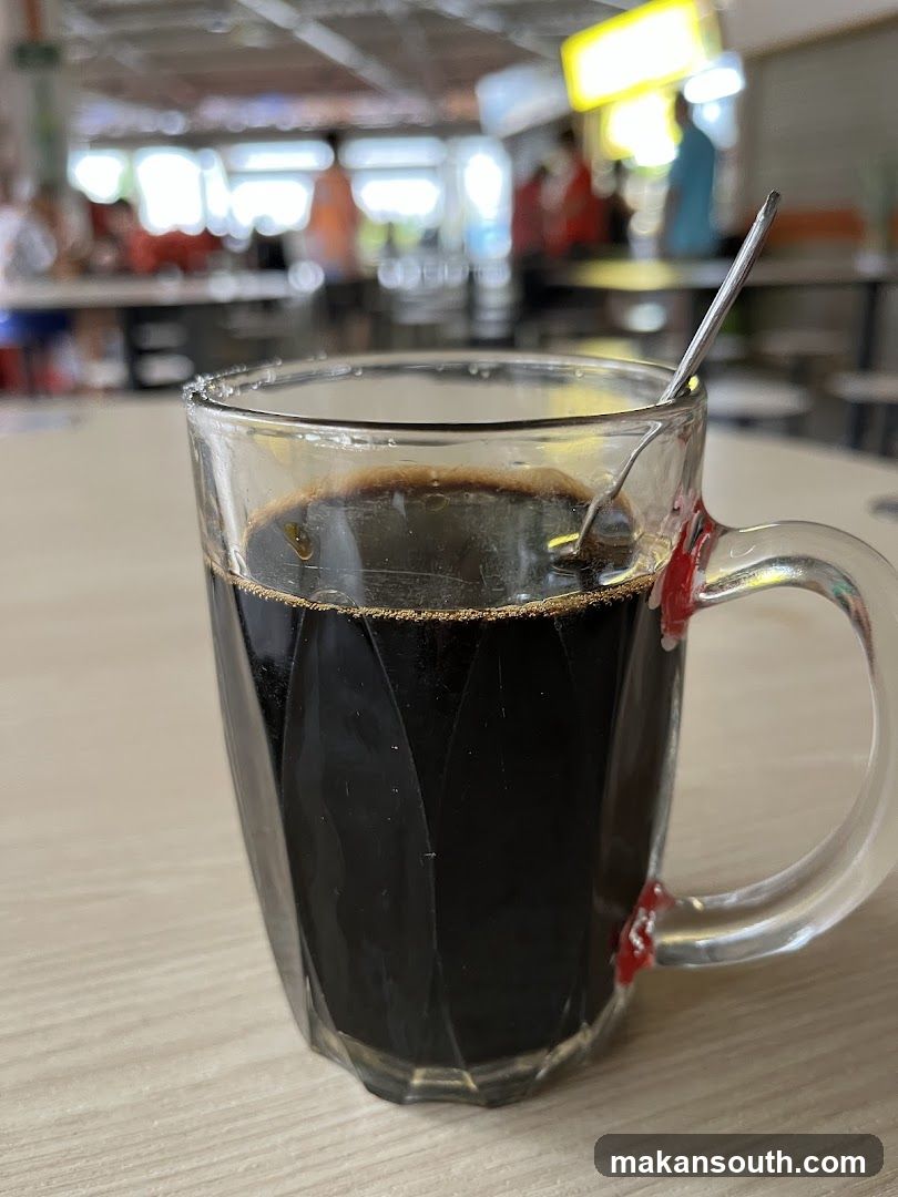 Coffee in a glass mug