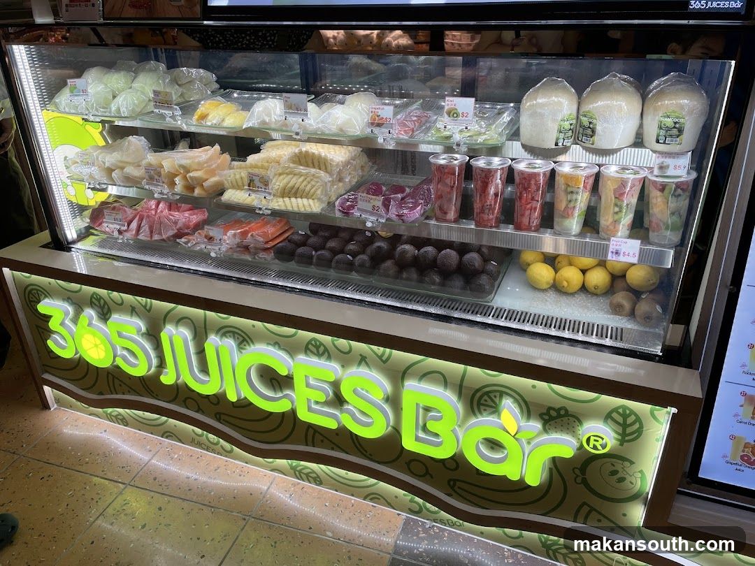 365 Juices Bar Display Case