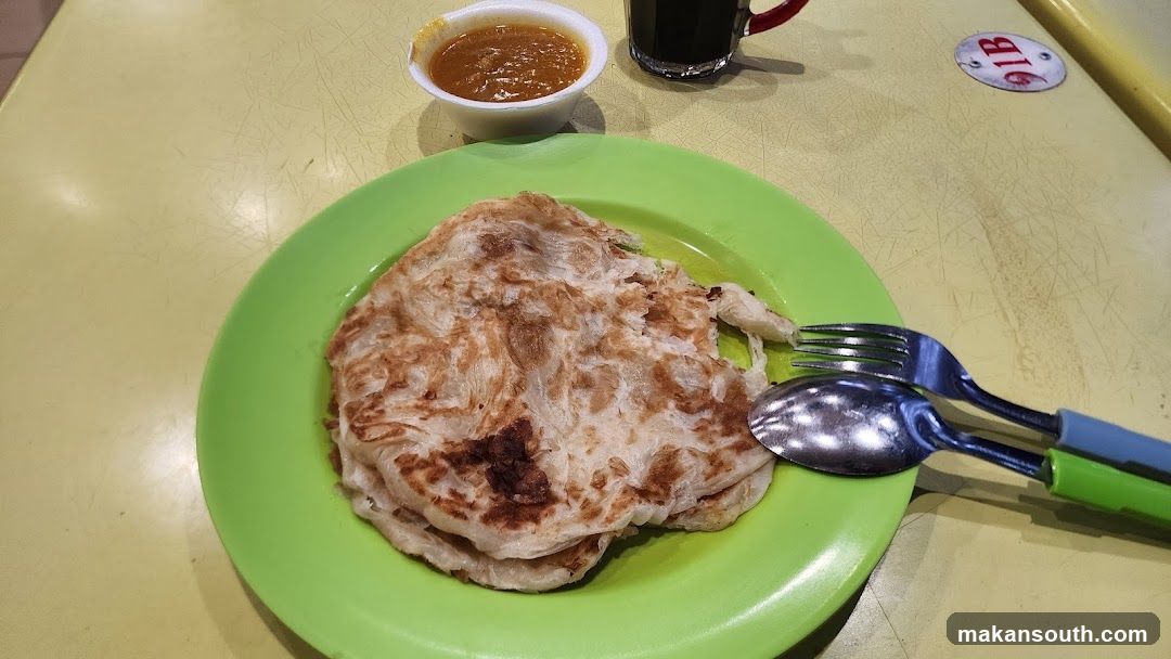 Roti Canai with Curry and Coffee