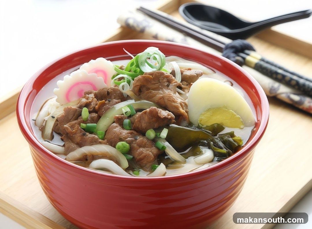 Beef Udon Noodle Soup