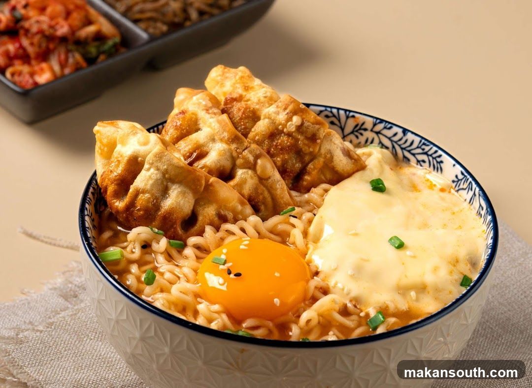 Ramen with Dumplings and Egg
