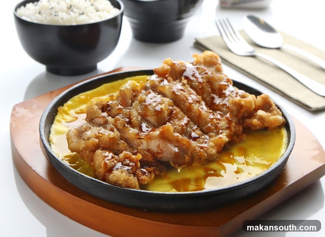 Fried Chicken with Egg and Rice