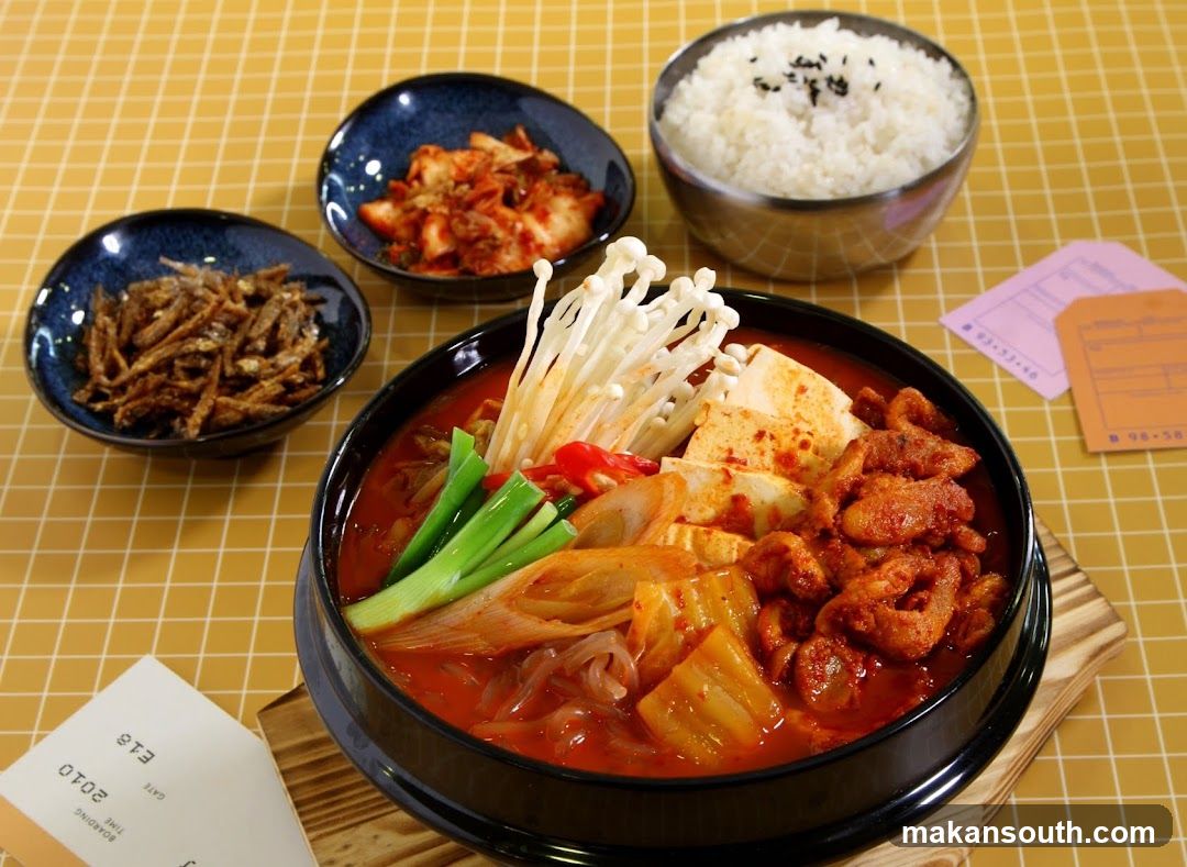 Korean Stew with Side Dishes