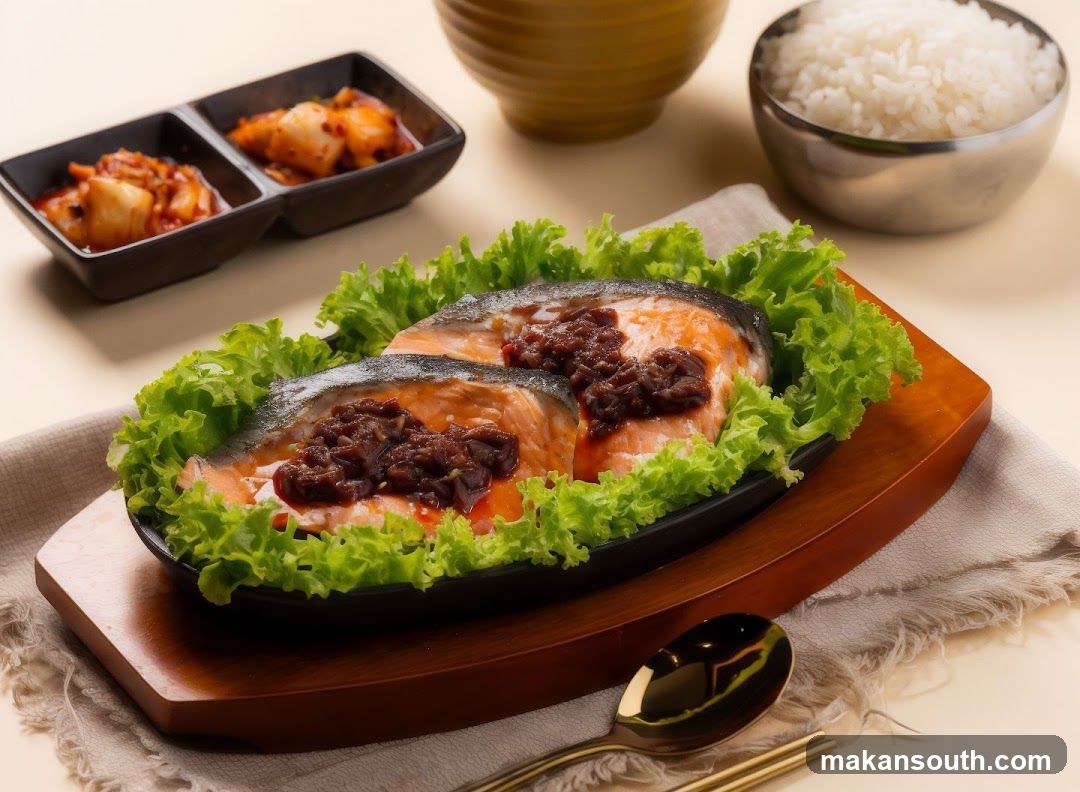 Salmon with Kimchi and Rice