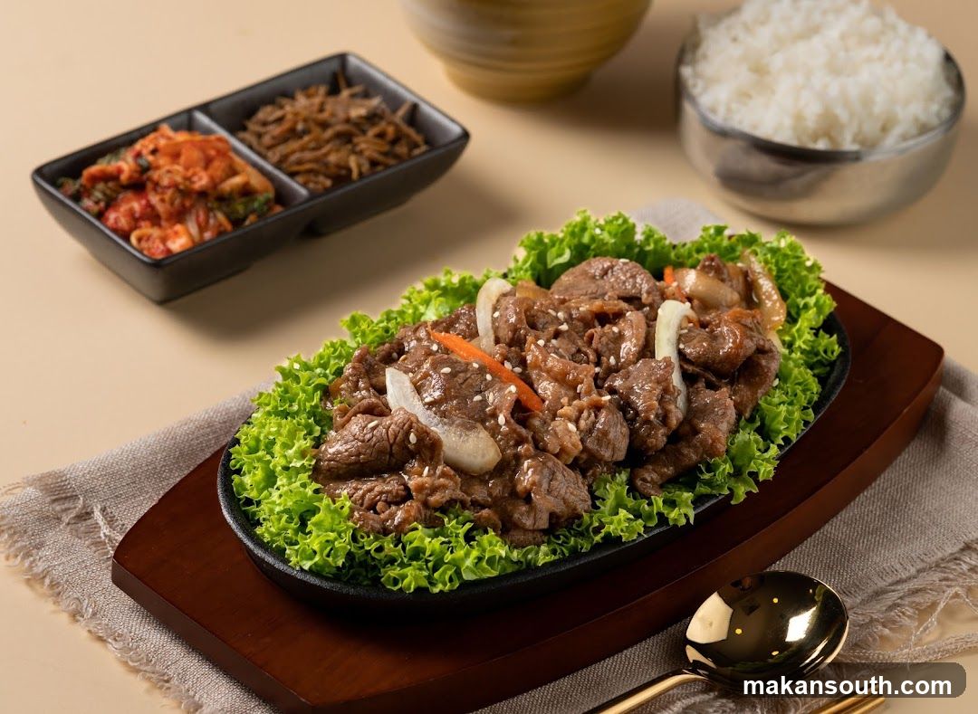 Korean Beef Bulgogi with Side Dishes