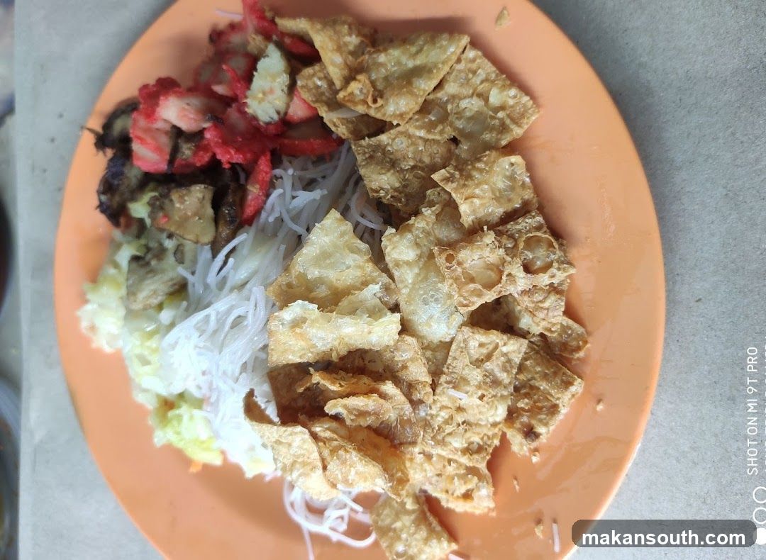 Plate of Noodles with Toppings