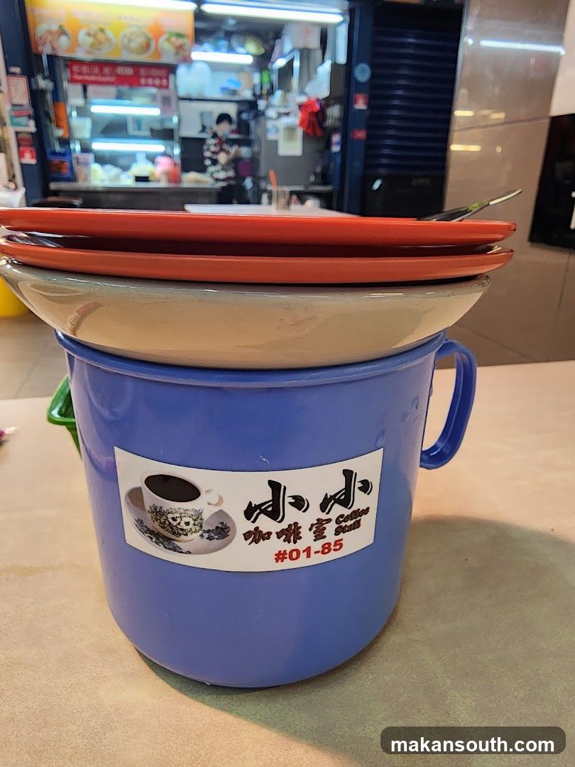 Coffee Stall Container with Plates