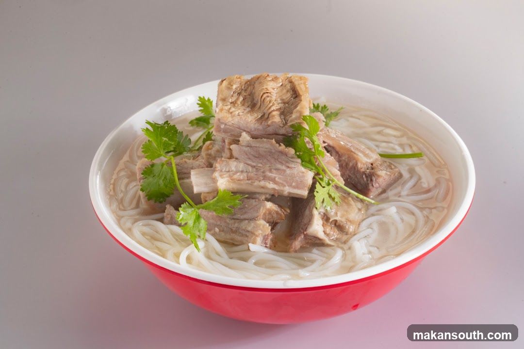 Bowl of Noodle Soup with Ribs