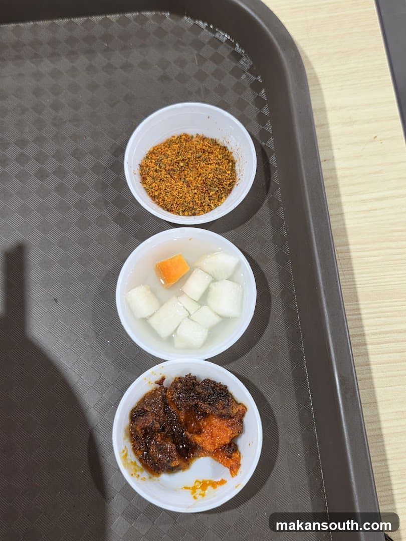 Condiments on a Tray