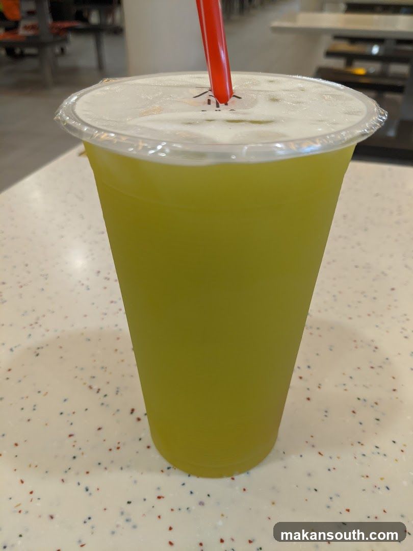 Green Drink with Red Straw