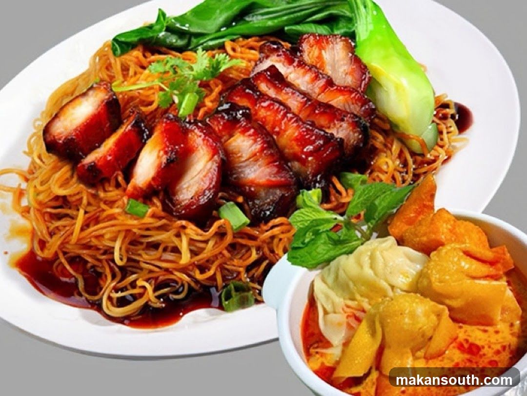 Char Siu Noodles with Wontons