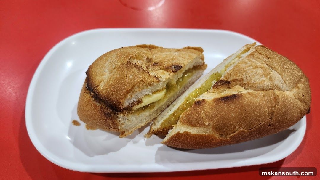 Toasted Bread with Butter and Kaya