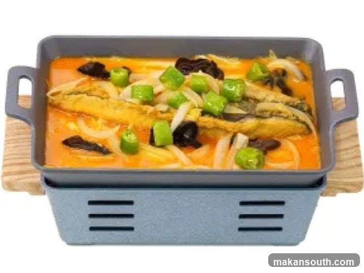 Fish dish in a serving tray