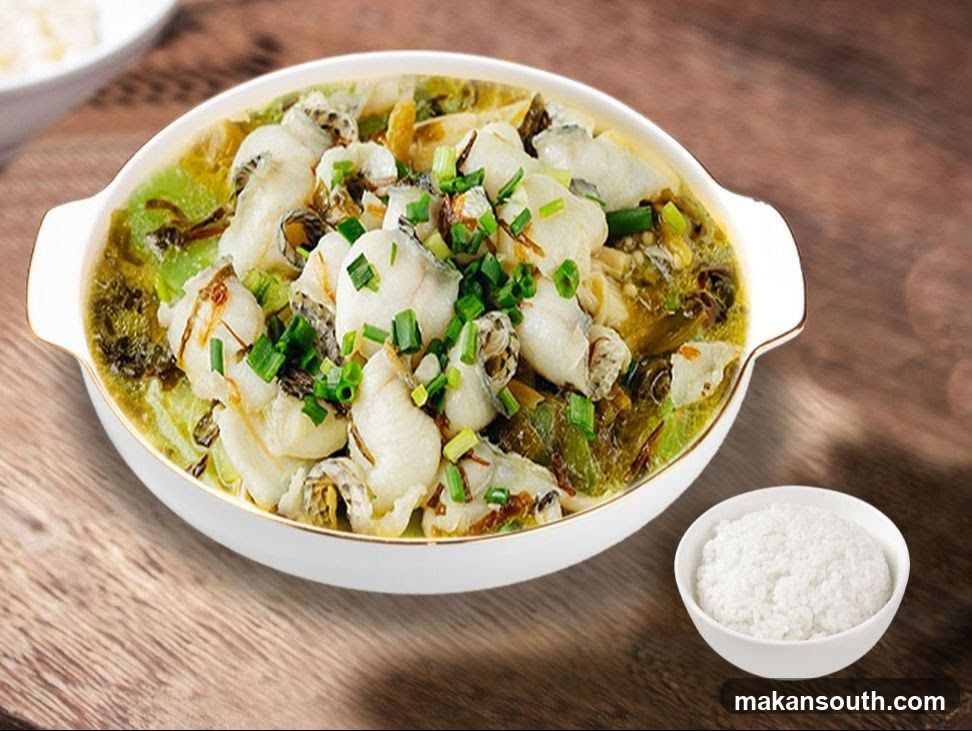 Steamed Fish with Pickled Vegetables