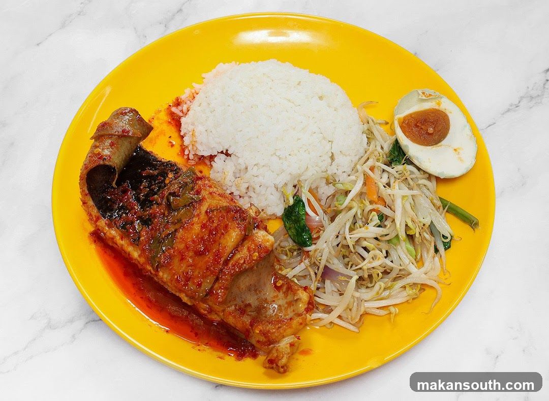 Spicy Fish with Rice and Vegetables