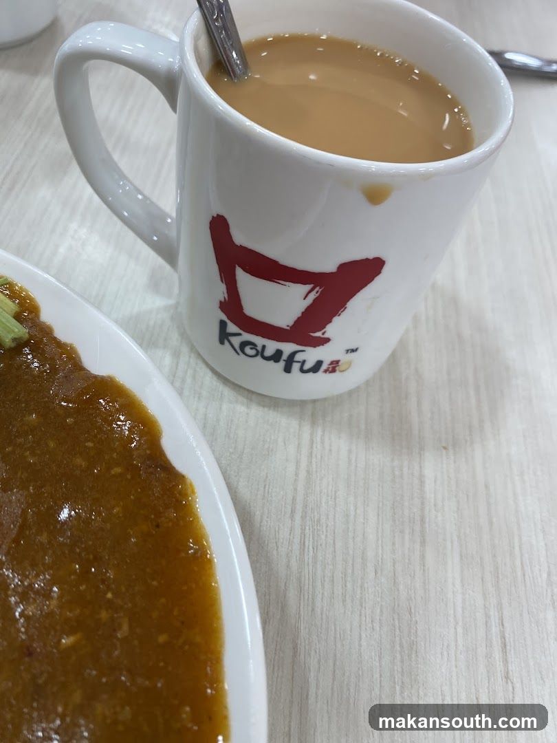 Koufu Mug with Coffee and Food