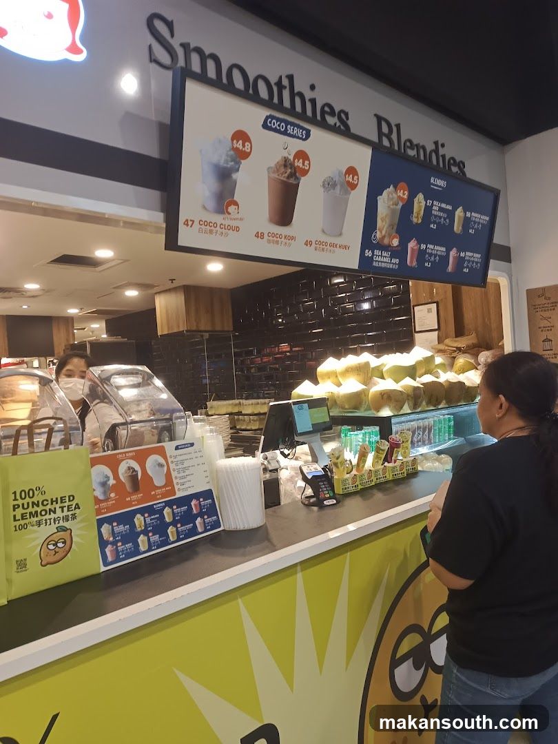 Smoothies and Blendies Menu