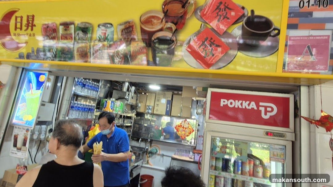 Beverage Stall with Drinks and Snacks