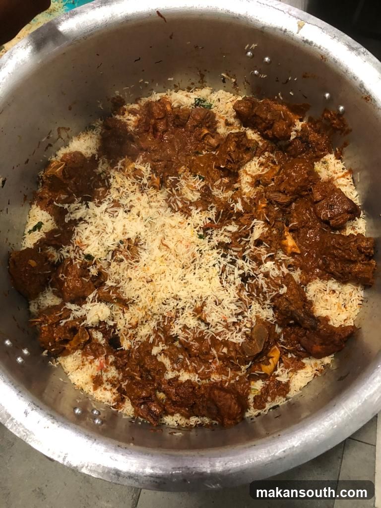 Large Pot of Biryani
