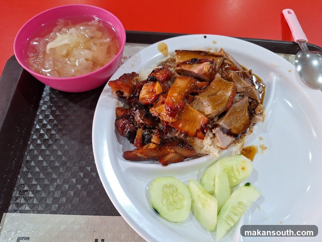 Roasted Meats Rice with Soup