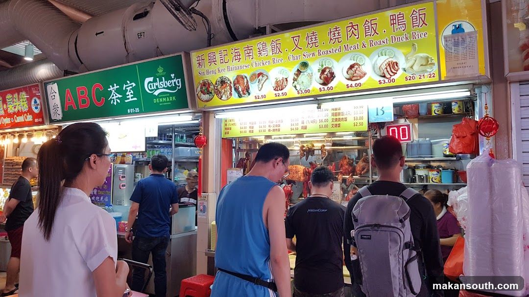 Food Stall with Roasted Meats